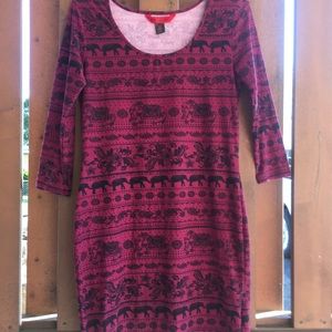 Elephant print dress